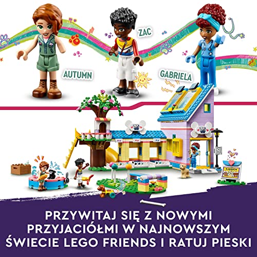 LEGO Friends šunų gelbėjimo centrum, Vet Play, Vaiko žaislas su rudeniu ir Zac mini lėlėmis, 2023 m. serijos veikėjai, Dovanos idėja 7 metų vaikui, 41727 - Image 4