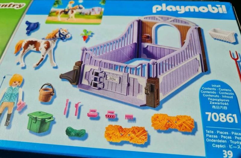 Playmobil 70861 Pony Horse Babysitter Purple Box ir priedai 39 vnt - Image 3