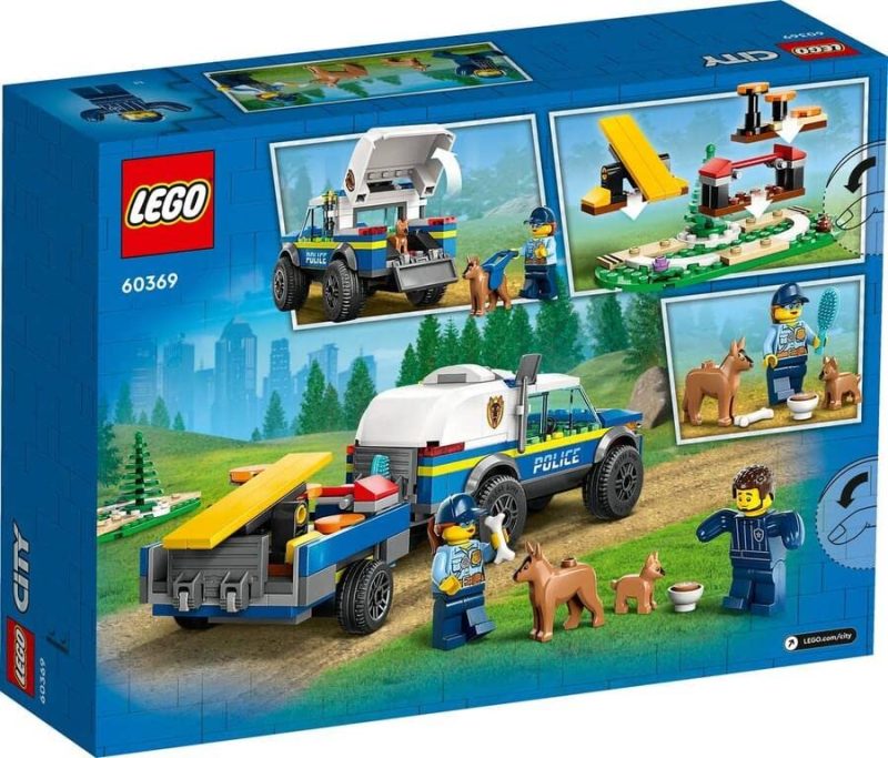 LEGO 60369 City visureigių policijos šunų dresūra, žaidimų rinkinys, visureigis su priekaba, kliūčių ruožas, šunų figūrėlės, žaislas vaikams nuo 5 metų - Image 5