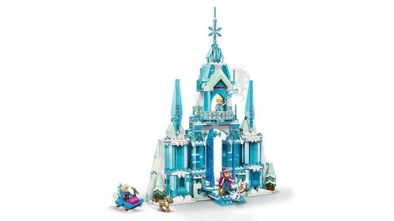 LEGO Disney Princess Frozen Elsa ledo rūmai, vaikiškas žaislas, Frozen pilis, Elsos ir Anos minifigūrėlės, Kalėdinės dovanos idėja mergaitėms ir berniukams, žaislas 6 metų vaikui, 43244 - Image 5
