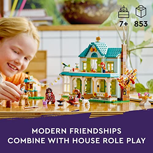 LEGO Friends Rudens namas 41730 Lėlių namelis su aksesuarais, arkliuko žaisliukais ir mini lėle Mia, žaislai mergaitėms ir berniukams nuo 7 metų, gimtadienio dovanos idėja, Įvairiaspalvė. - Image 3