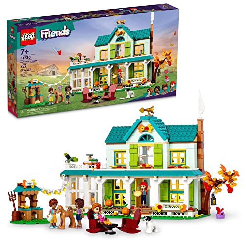 LEGO Friends Rudens namas 41730 Lėlių namelis su aksesuarais, arkliuko žaisliukais ir mini lėle Mia, žaislai mergaitėms ir berniukams nuo 7 metų, gimtadienio dovanos idėja, Įvairiaspalvė.
