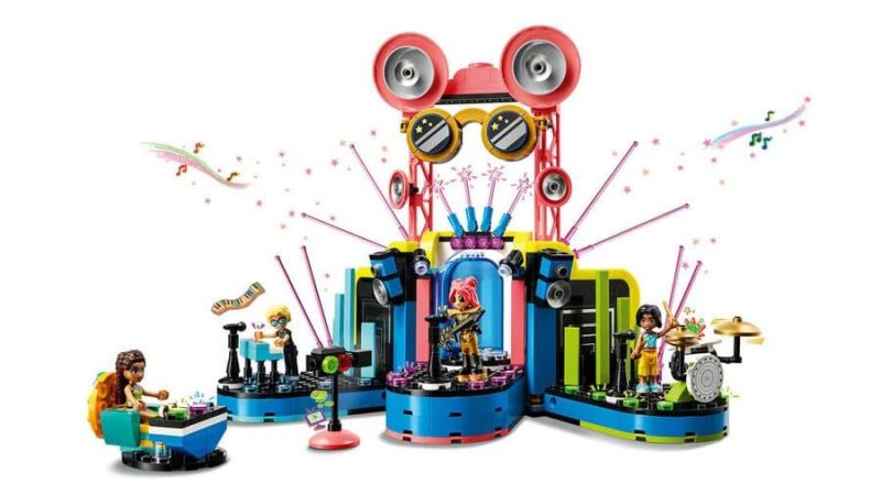 LEGO Friends Heartlake muzikinis talentų šou, konstravimo žaislas vaikui, mergaitėms ir berniukams, rinkinys su gitara ir klaviatūra, 4 personažai, įskaitant Andrea, dovana 7 metų mergaitei, 42616 - Image 5