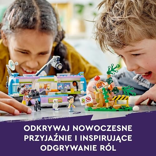 LEGO Friends Reporter furgonas, žaislas vaikui, berniukui ir mergaitei, naujienų skyriaus sunkvežimis, kūrybinga dovana 6 metų mergaitei ir gyvūnų gelbėjimo žaidimų gerbėjai, 41749 - Image 4