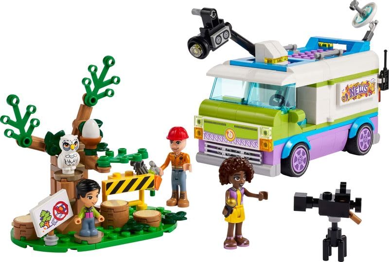 LEGO Friends Reporter furgonas, žaislas vaikui, berniukui ir mergaitei, naujienų skyriaus sunkvežimis, kūrybinga dovana 6 metų mergaitei ir gyvūnų gelbėjimo žaidimų gerbėjai, 41749 - Image 5