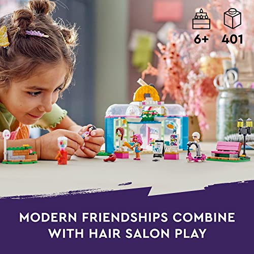 LEGO Friends žaislas 41743 Kirpyklos konstravimo žaislas su kašmyru ir Olly mini lėlėmis, Creative SPA žaislas su priedais, pramogos berniukams, mergaitėms ir vaikams nuo 6 metų amžiaus - Image 3