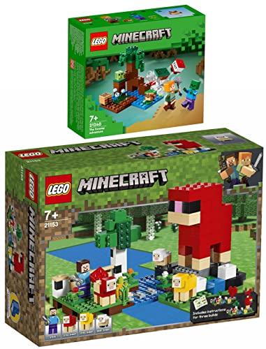 Lego Minecraft 2 dalių rinkinys: 21240 Swamp Adventure ir 21153 Sheep Arm - Image 2