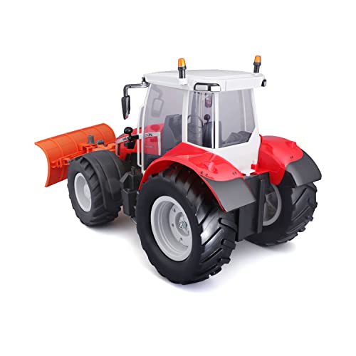 Maisto Tech R/C Massey Ferguson 5S.145 traktorius su sniego šliaužikliu: nuotoliniu būdu valdomas traktorius su lengvu ir nuimamu sniego valytuvu, su lazdos valdikliu, nuo 8 metų, raudona (582724) - Image 5