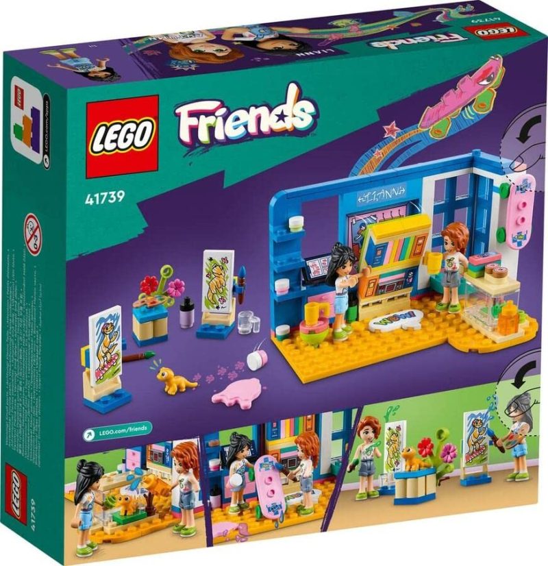 LEGO Friends Liann's Room, žaidimų rinkinys su meno kambariu, žaislas mergaitėms ir berniukams, 2023 m. serijos personažai, dovanos idėja 6 metų mergaitei, 41739 - Image 5