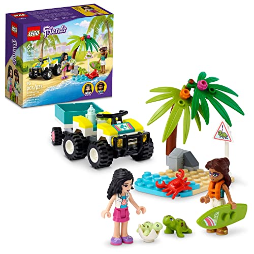 LEGO Friends Vėžlių apsaugos transporto priemonė 41697 gelbėjimo konstravimo rinkinys 6 metų ir vyresniems vaikams (90 vnt.)