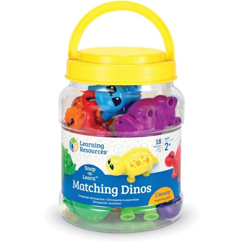 Learning Resources Snap-n-Learn Matching Dinos 18 dalių rinkinys - Image 5